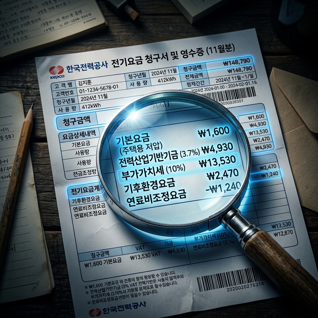 아무도 안 알려주는 전기세 진짜 구조 — 당신이 매달 억울하게 내는 돈의 정체