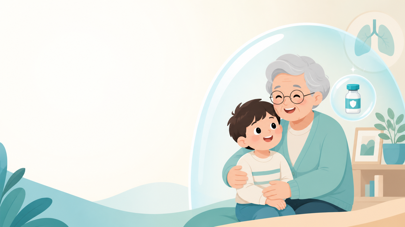 폐렴구균 예방접종으로 어르신과 아이 세대를 함께 보호하는 대표 이미지