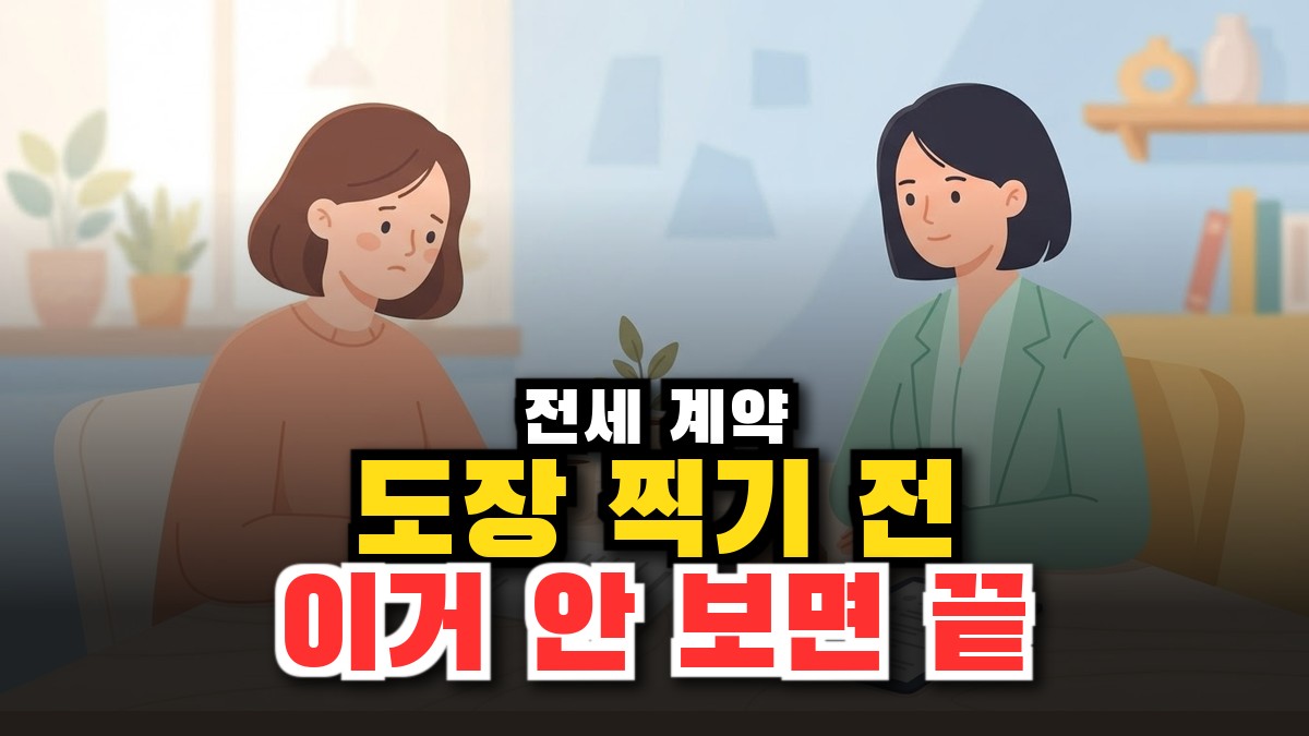 전세 계약 체크리스트, 도장 찍기 전에 이것 안 보면 보증금이 위험하다? (2026) 썸네일