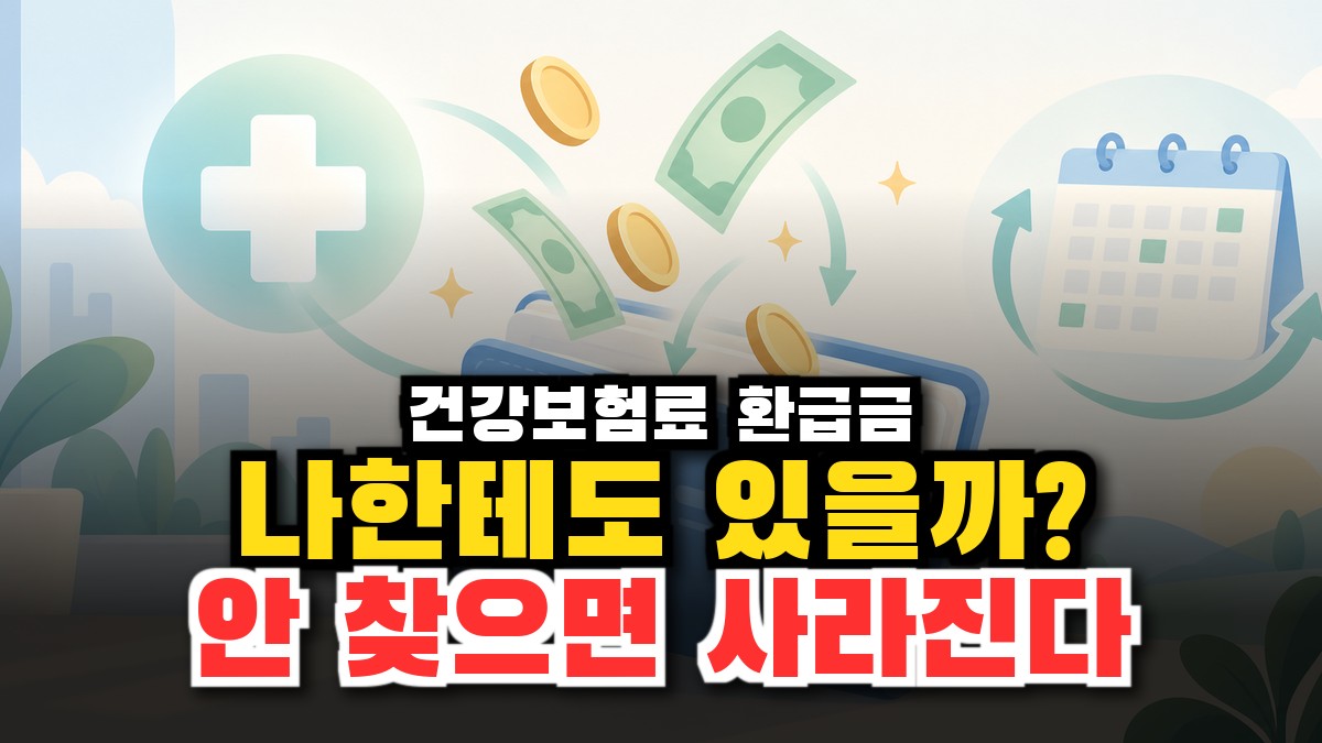 건강보험료 환급, 2026년 안 찾아가면 사라지는 내 돈 조회부터 신청까지 썸네일