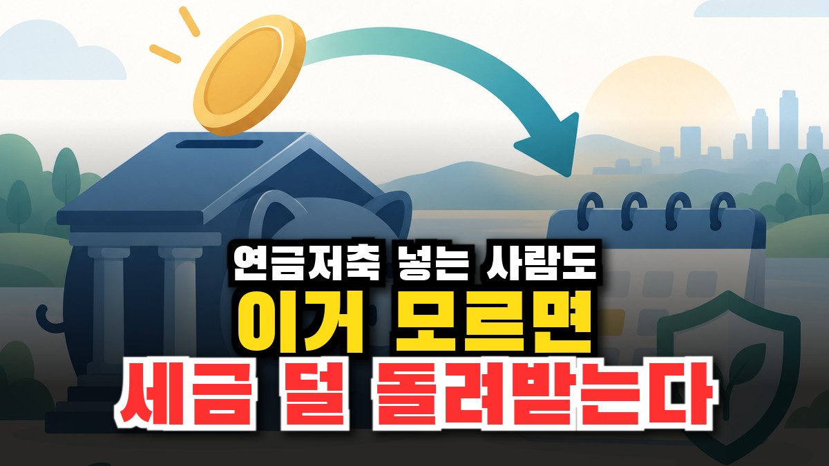 연금저축, 2026년 연말정산의 마지막 카드 — IRP까지 합치면 최대 148만원 썸네일