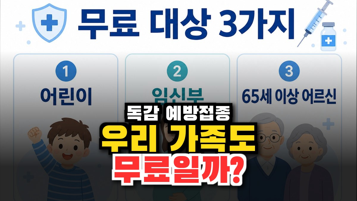 2026 독감 예방접종 무료 대상 총정리 – 어린이·임신부·어르신 시기·병원 찾기 썸네일